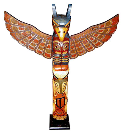 Wooden Native American Carving - Click Image to Close